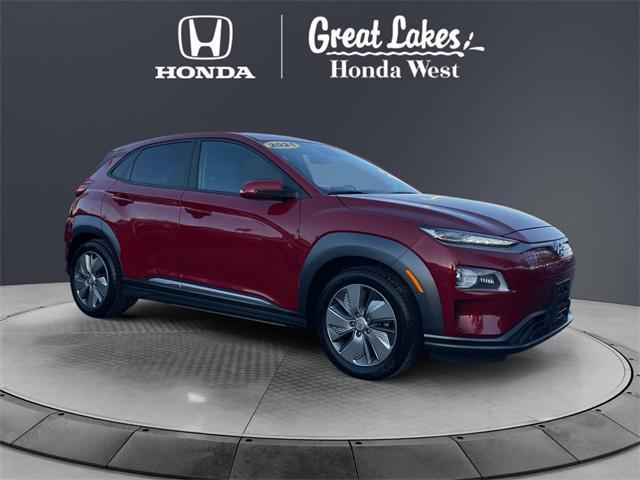 used 2021 Hyundai Kona EV car, priced at $21,155