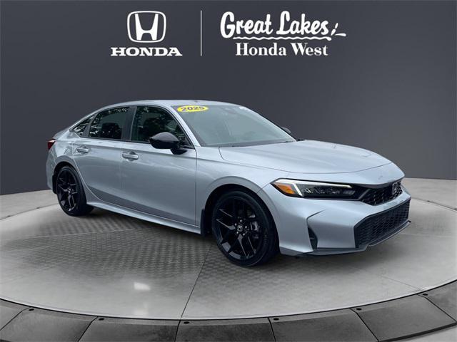 used 2025 Honda Civic car, priced at $27,055
