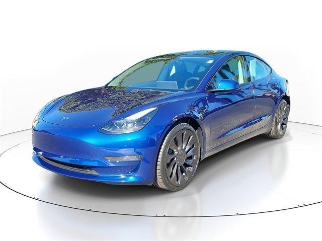 used 2023 Tesla Model 3 car, priced at $34,590