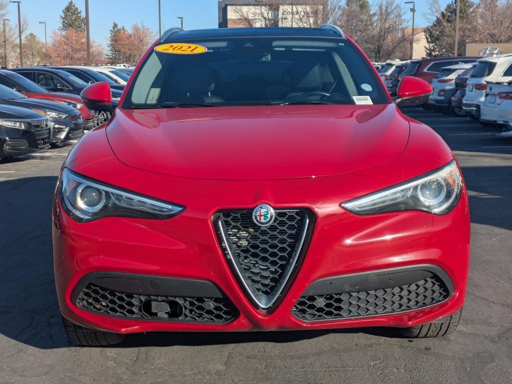 used 2021 Alfa Romeo Stelvio car, priced at $21,550