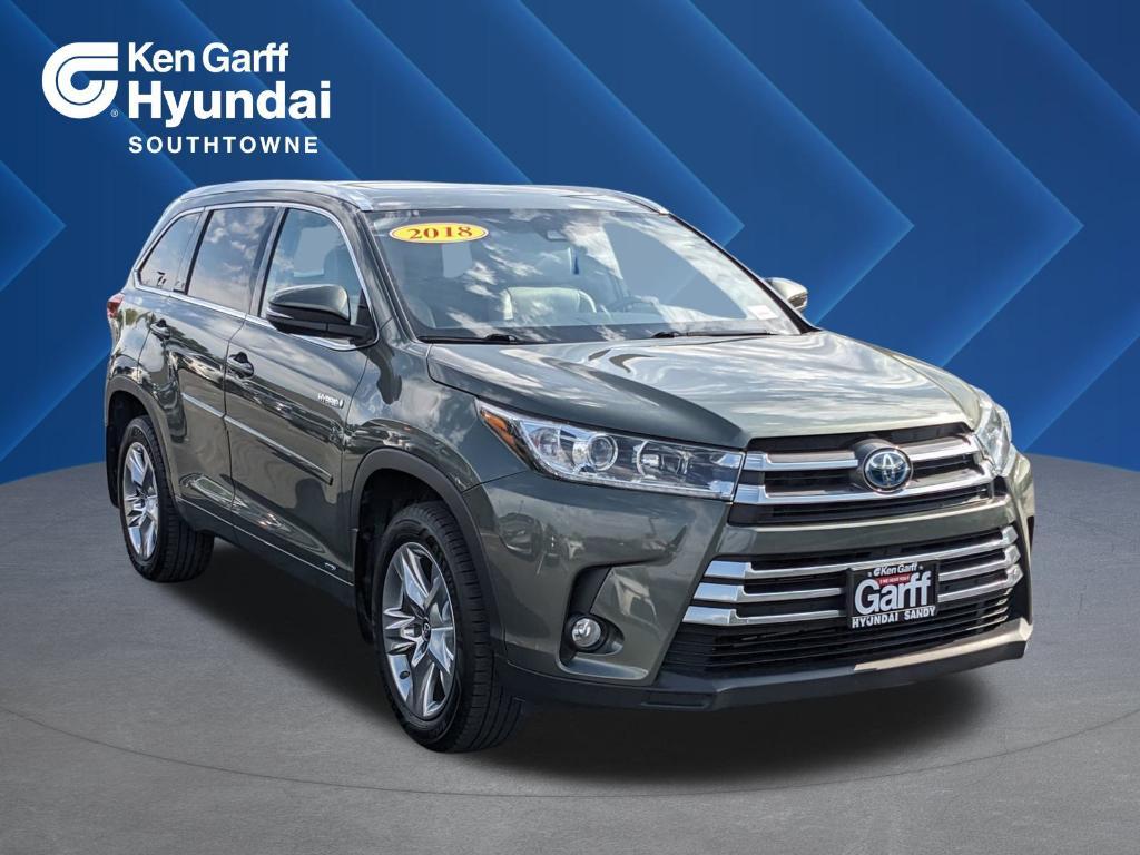 used 2018 Toyota Highlander Hybrid car, priced at $22,750