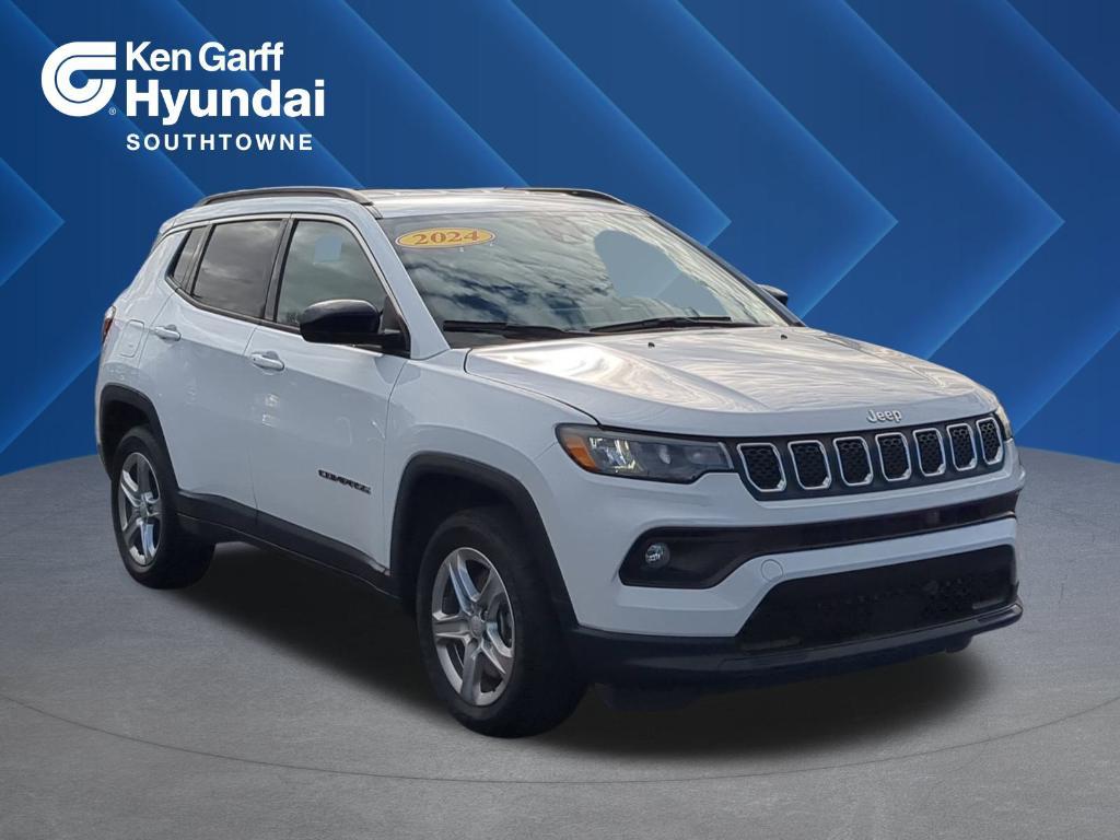 used 2024 Jeep Compass car, priced at $21,950