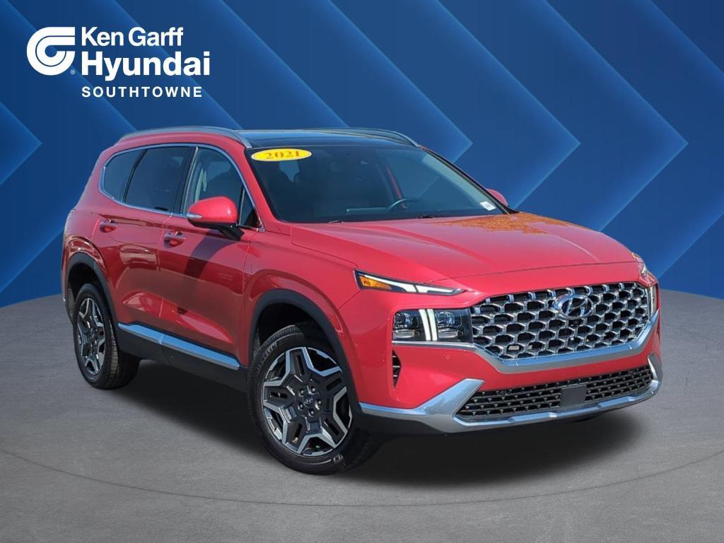 used 2021 Hyundai Santa Fe car, priced at $24,250