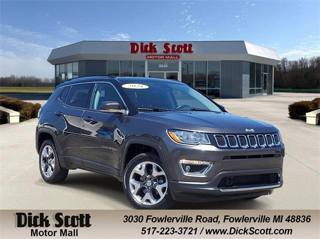used 2021 Jeep Compass car, priced at $21,808