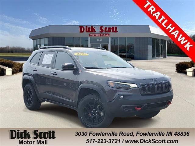 used 2022 Jeep Cherokee car, priced at $19,349