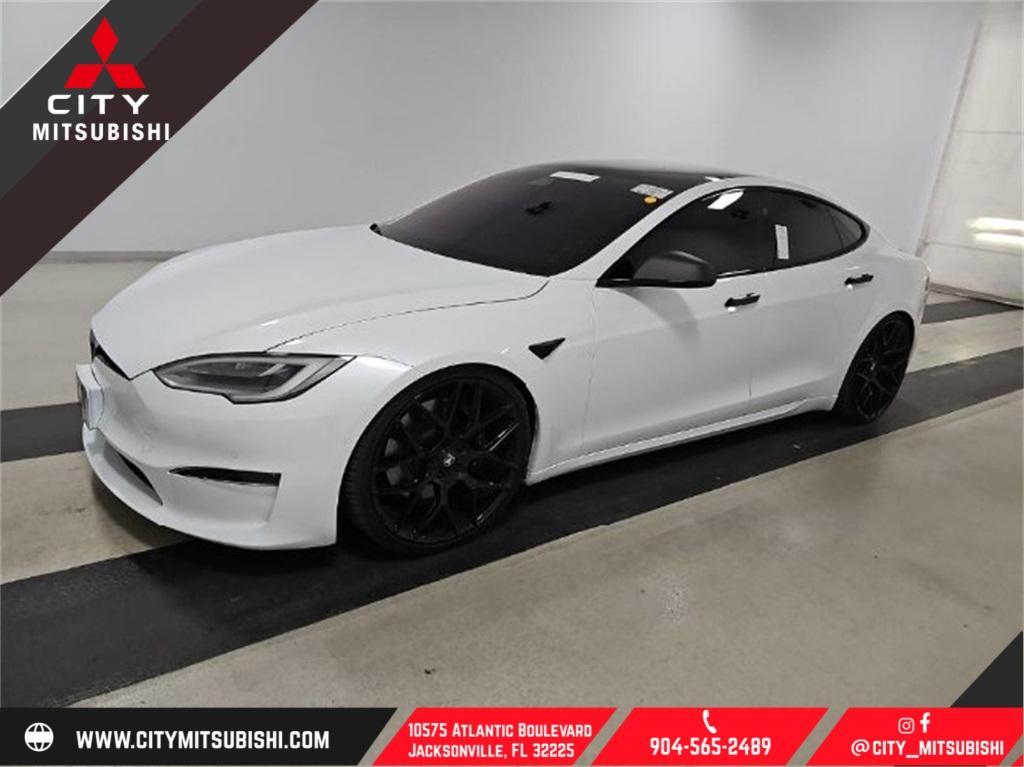 used 2021 Tesla Model S car, priced at $56,941