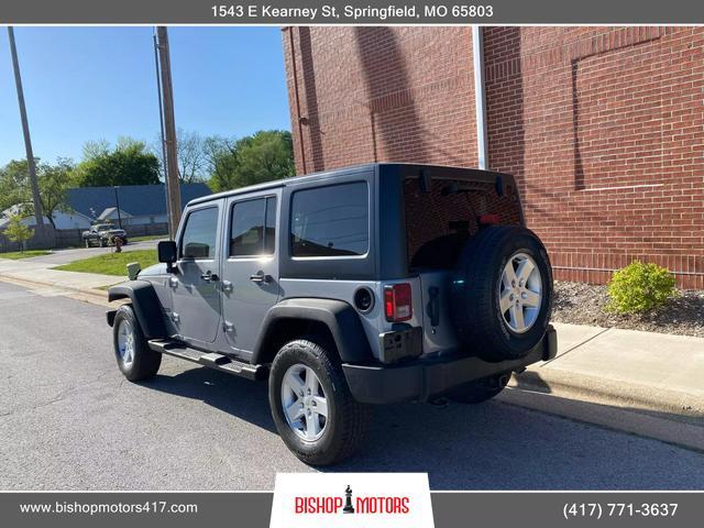 used 2016 Jeep Wrangler Unlimited car, priced at $16,500