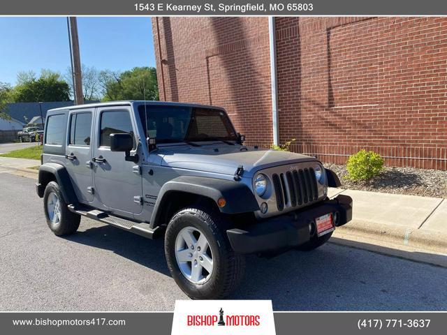 used 2016 Jeep Wrangler Unlimited car, priced at $16,500