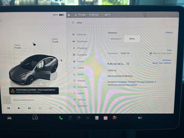 used 2023 Tesla Model 3 car, priced at $27,990
