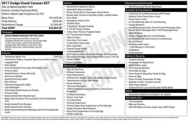 used 2017 Dodge Grand Caravan car, priced at $10,695