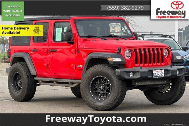 used 2018 Jeep Wrangler Unlimited car, priced at $21,350