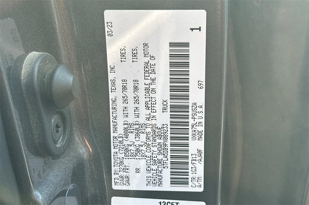 used 2023 Toyota Tundra car, priced at $40,894