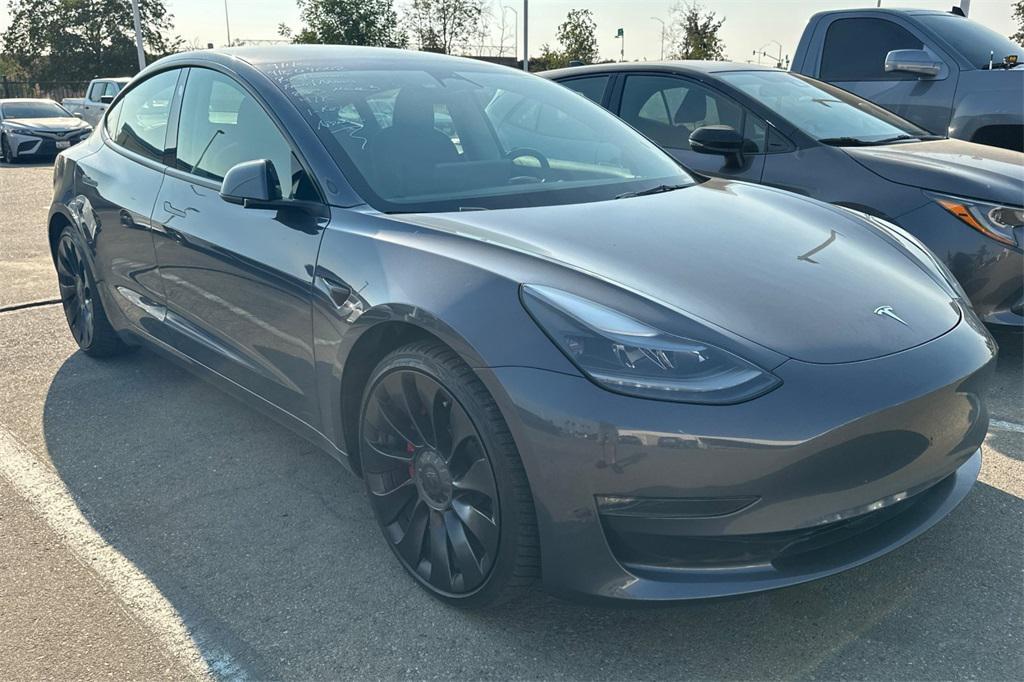 used 2023 Tesla Model 3 car, priced at $27,750
