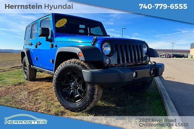 used 2015 Jeep Wrangler Unlimited car, priced at $17,474