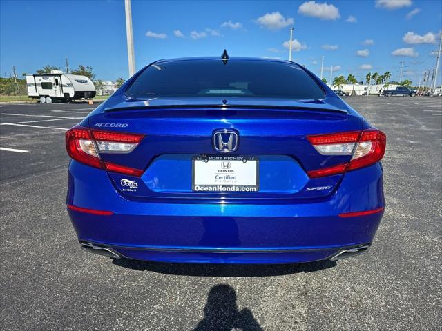 used 2021 Honda Accord car, priced at $24,999