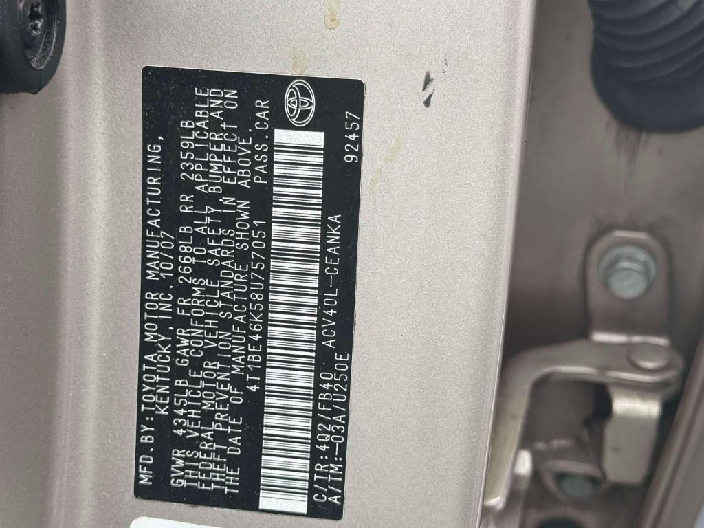 used 2008 Toyota Camry car, priced at $7,995