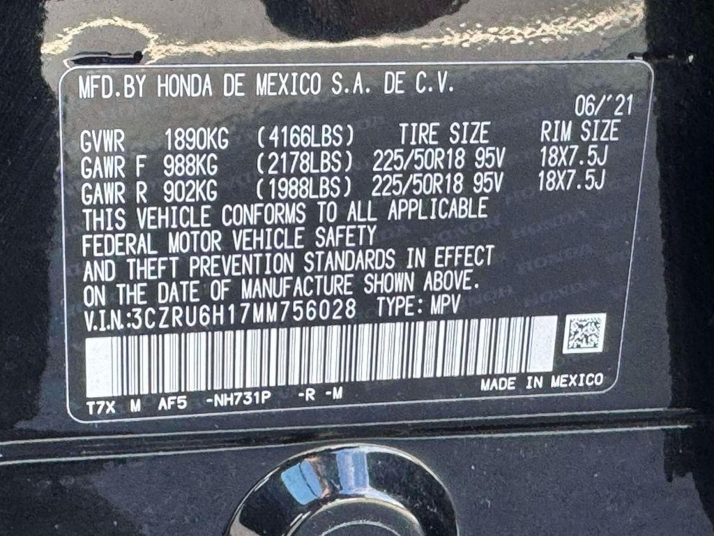 used 2021 Honda HR-V car, priced at $20,895