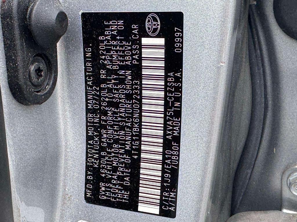 used 2022 Toyota Camry car, priced at $27,895