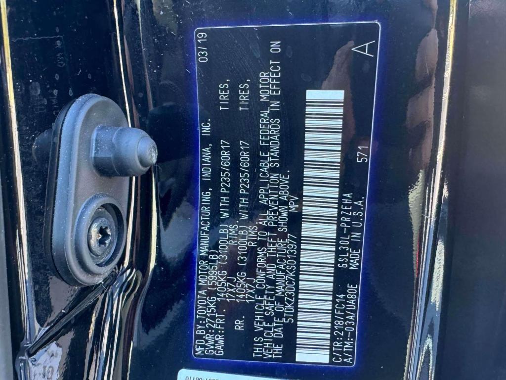 used 2019 Toyota Sienna car, priced at $23,995