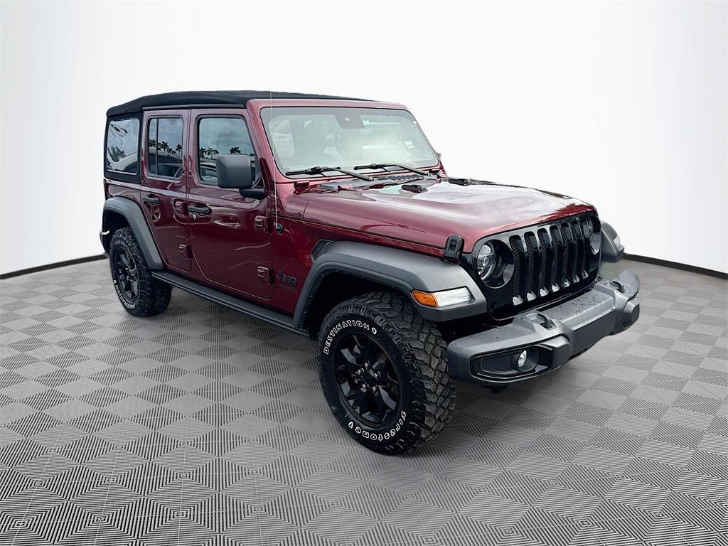used 2021 Jeep Wrangler car, priced at $26,186
