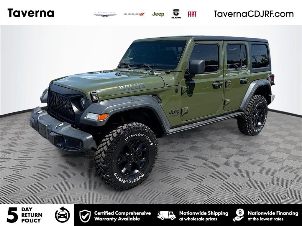 used 2021 Jeep Wrangler car, priced at $27,694