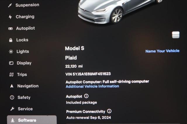 used 2021 Tesla Model S car, priced at $61,500