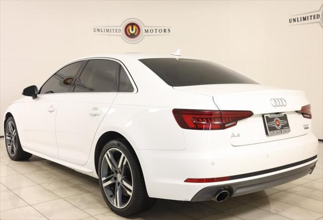 used 2018 Audi A4 car, priced at $17,500