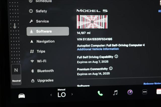 used 2024 Tesla Model S car, priced at $74,995