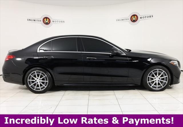 used 2023 Mercedes-Benz AMG C 43 car, priced at $49,995