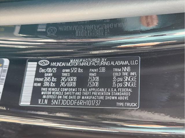 new 2024 Hyundai Santa Cruz car, priced at $36,890