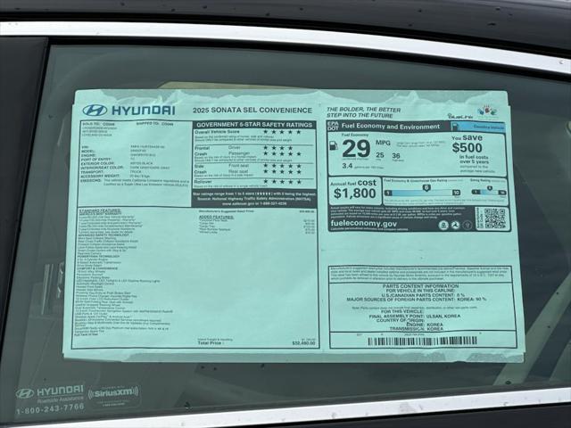 new 2025 Hyundai Sonata car, priced at $29,826