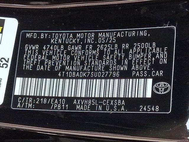 new 2025 Toyota Camry car, priced at $35,078