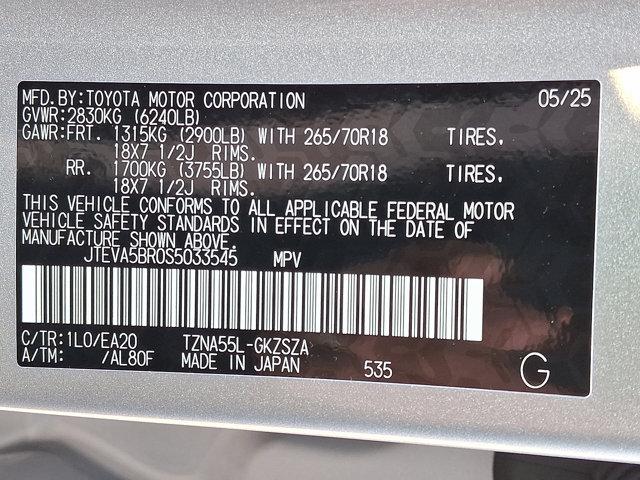 new 2025 Toyota 4Runner car, priced at $59,967
