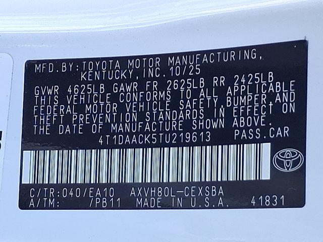 new 2026 Toyota Camry car, priced at $35,883