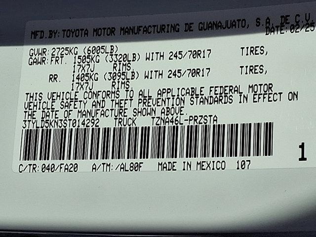 new 2025 Toyota Tacoma car, priced at $40,984