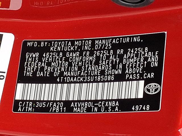 new 2025 Toyota Camry car, priced at $32,494