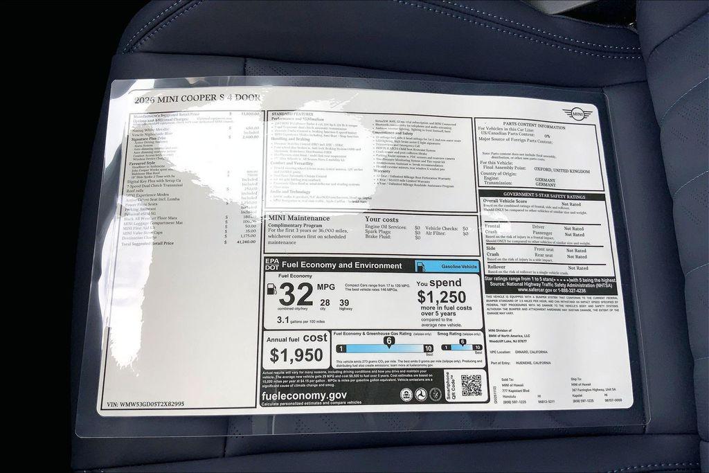 new 2026 MINI Hardtop car, priced at $41,240