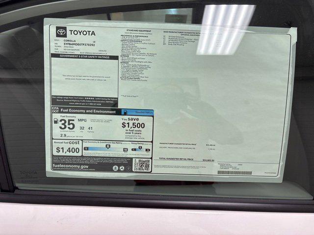 new 2026 Toyota Corolla car, priced at $24,333