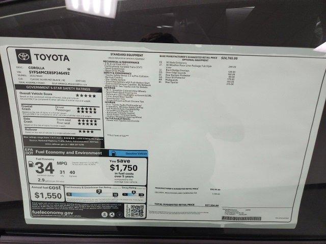 new 2025 Toyota Corolla car, priced at $27,356