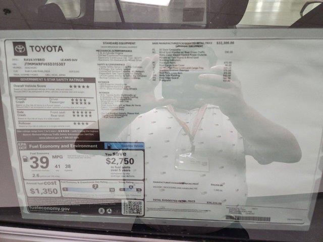 new 2025 Toyota RAV4 Hybrid car, priced at $36,234