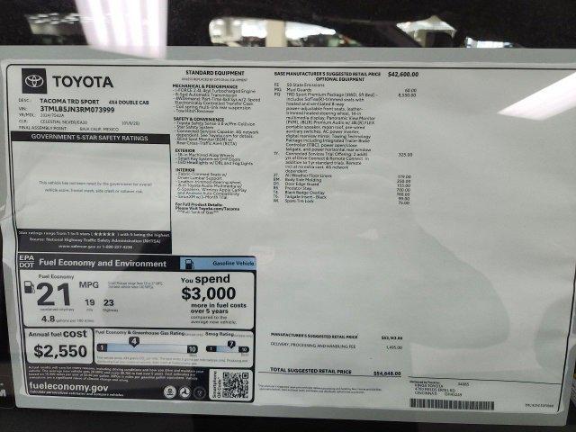 new 2024 Toyota Tacoma car, priced at $54,648