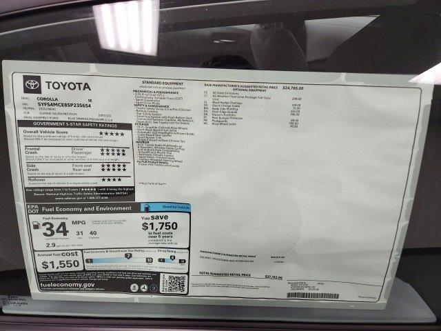 new 2025 Toyota Corolla car, priced at $27,212