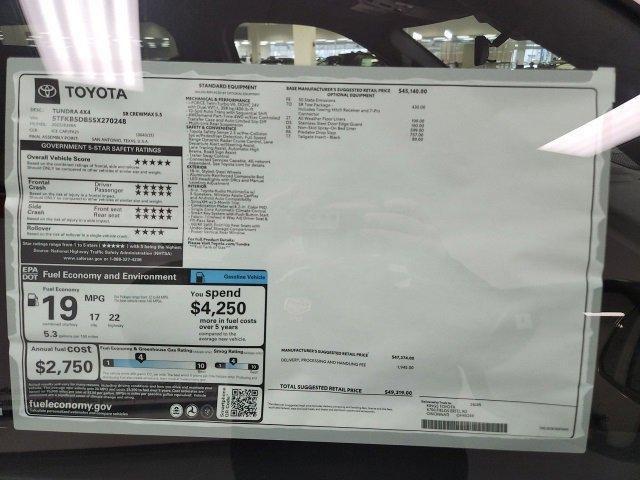 new 2025 Toyota Tundra car, priced at $49,319