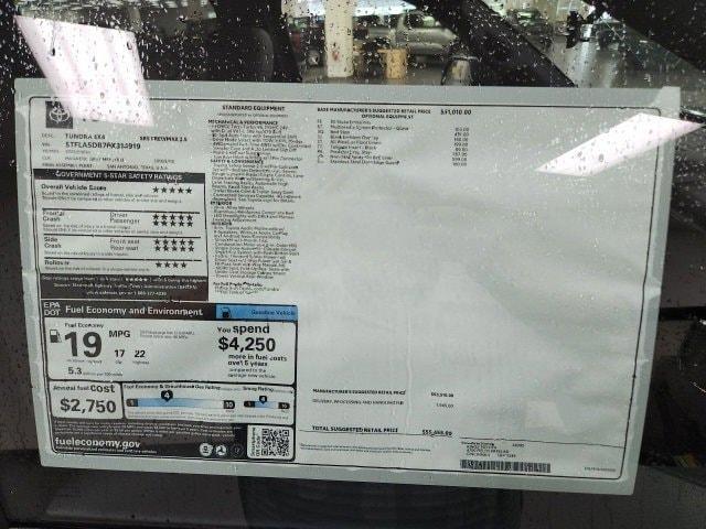 new 2025 Toyota Tundra car, priced at $52,004