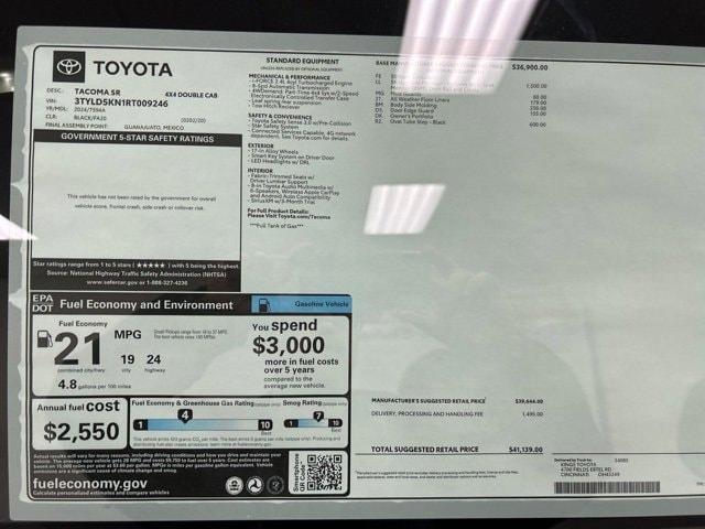 new 2024 Toyota Tacoma car, priced at $39,192