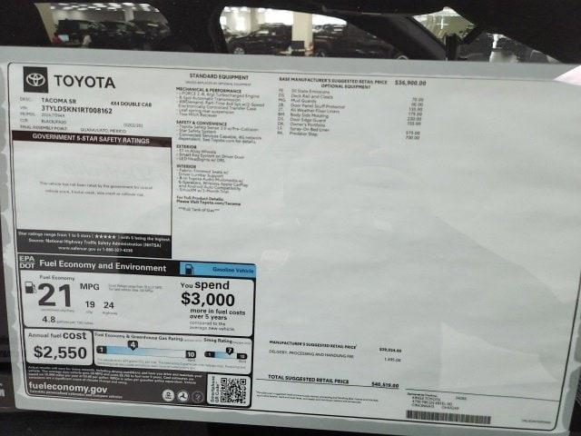 new 2024 Toyota Tacoma car, priced at $38,649