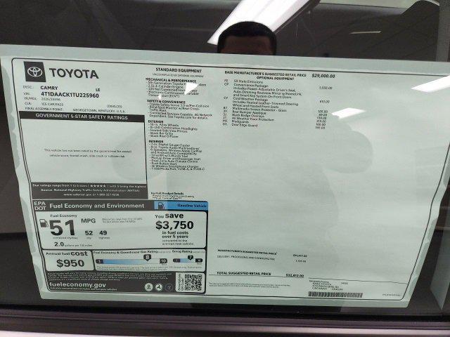 new 2026 Toyota Camry car, priced at $32,312