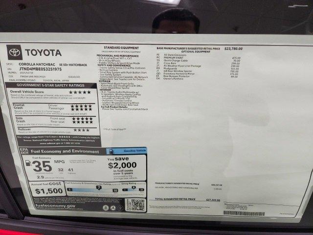 new 2025 Toyota Corolla Hatchback car, priced at $27,332