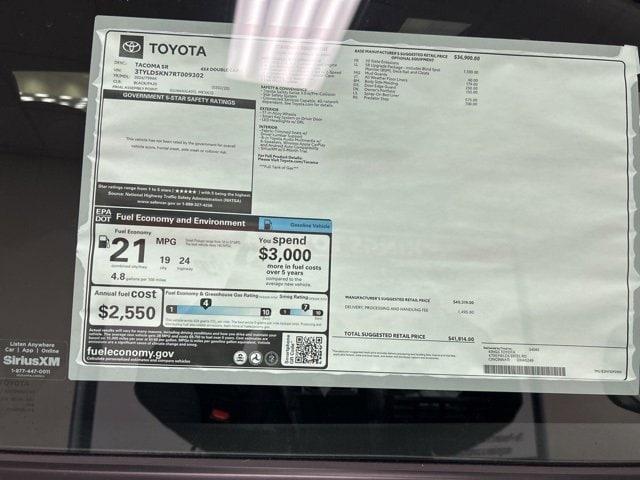 new 2024 Toyota Tacoma car, priced at $41,814