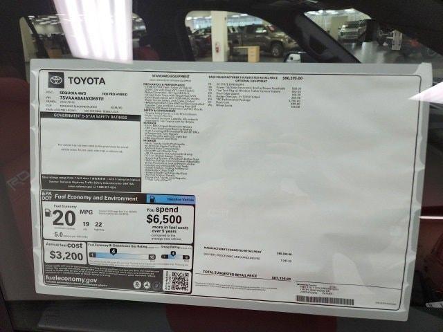 new 2025 Toyota Sequoia car, priced at $85,839